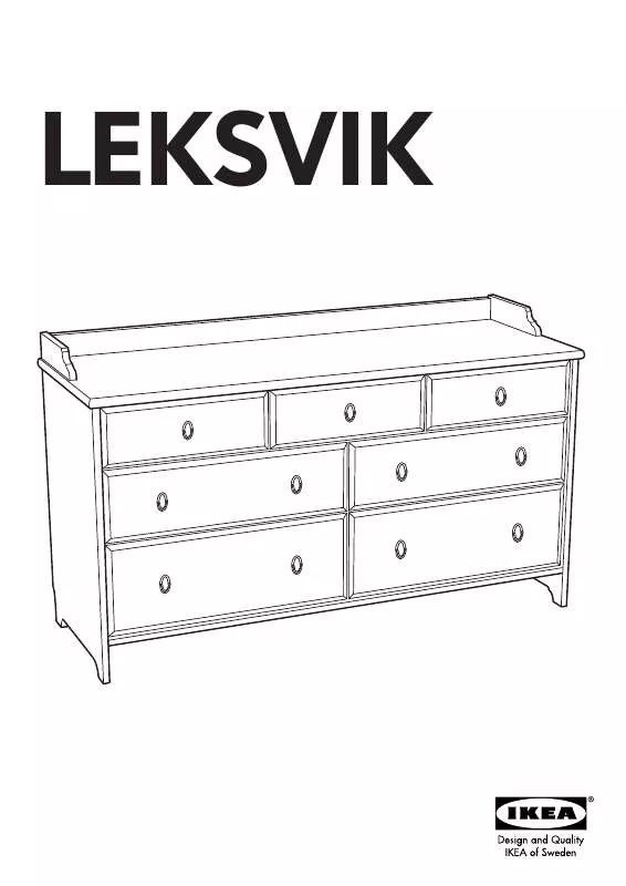Mode d'emploi IKEA LEKSVIK CHEST W/7DRAWERS 55X32