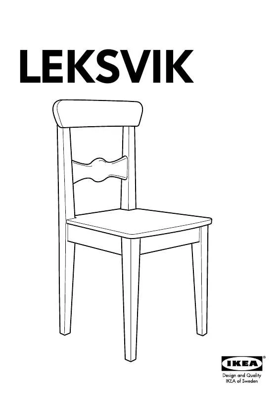 Mode d'emploi IKEA LEKSVIK CHILDS CHAIR