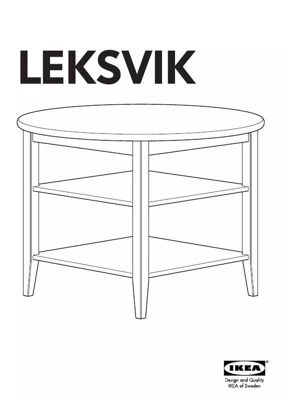 Mode d'emploi IKEA LEKSVIK CHILDS TABLE