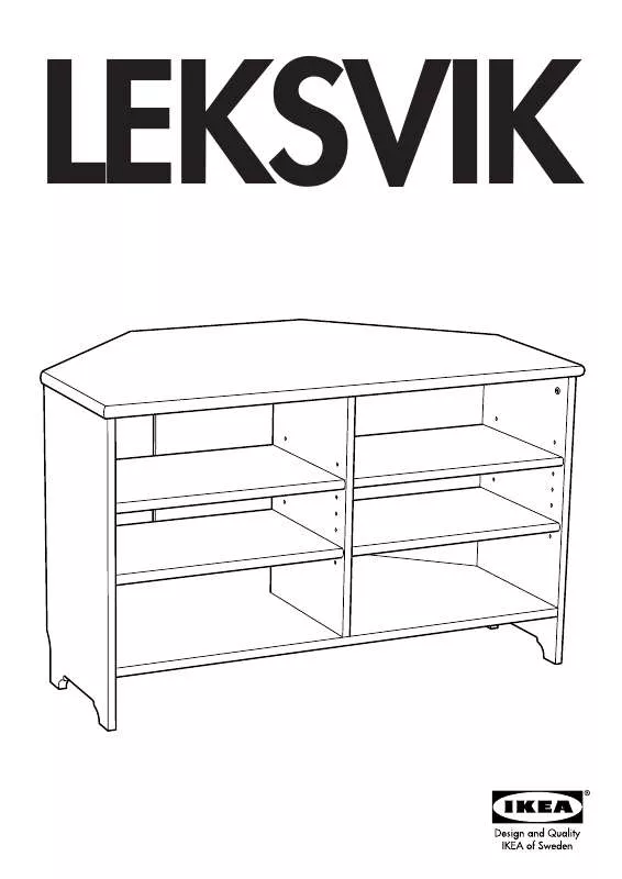 Mode d'emploi IKEA LEKSVIK CORNER TV BENCH 39X24