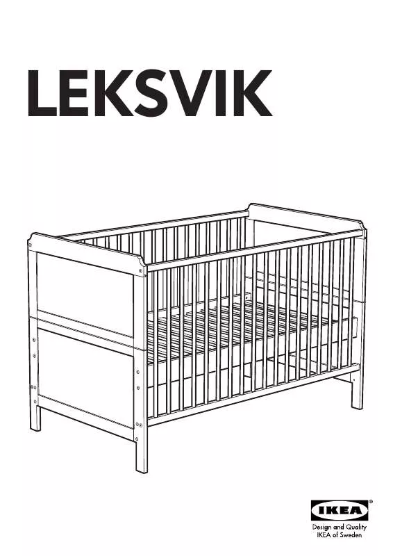 Mode d'emploi IKEA LEKSVIK CRIB 27 1/2X52