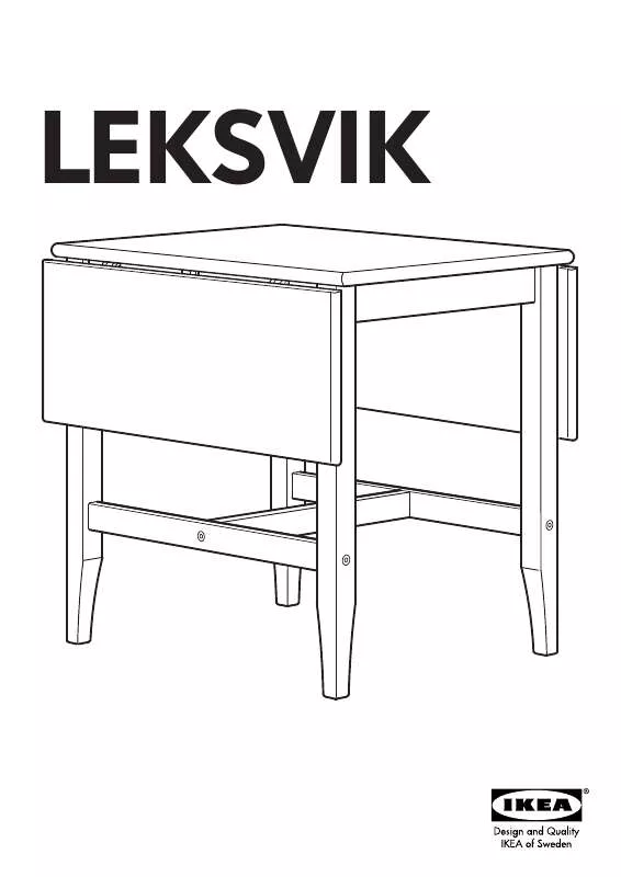 Mode d'emploi IKEA LEKSVIK DROP-LEAF TABLE 23/35/47X31