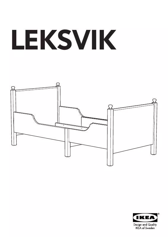 Mode d'emploi IKEA LEKSVIK EXTENDABLE BED FRAME 38X75