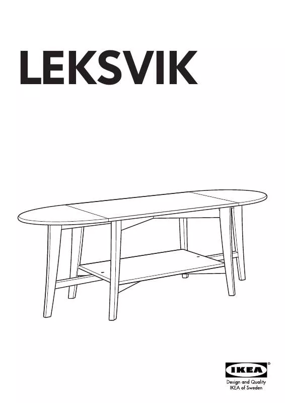 Mode d'emploi IKEA LEKSVIK GATELEG TABLE 59X27 1/2