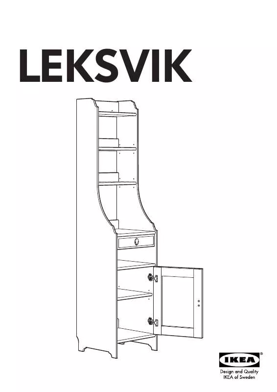 Mode d'emploi IKEA LEKSVIK HIGH CABINET 16 1/2X72 1/2