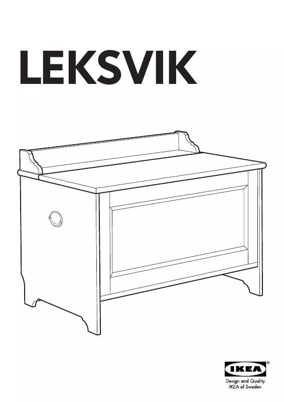 Mode d'emploi IKEA LEKSVIK TOY BOX