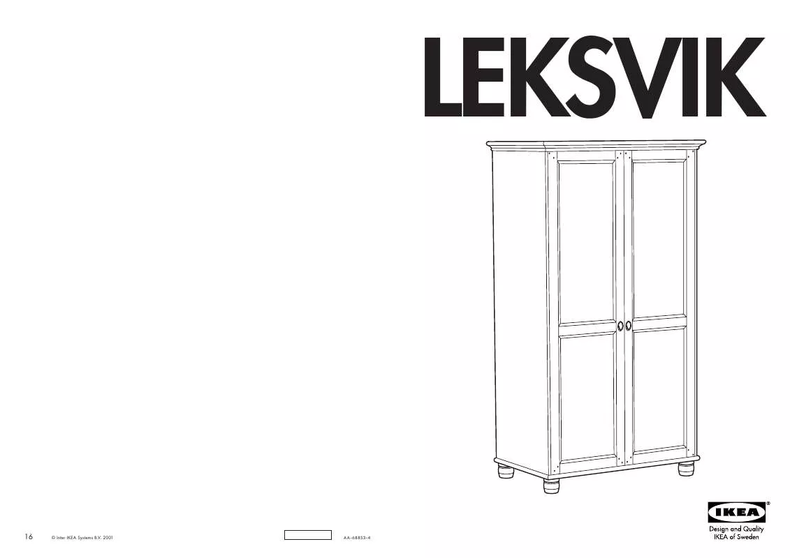 Mode d'emploi IKEA LEKSVIK WARDROBE W/2DOORS