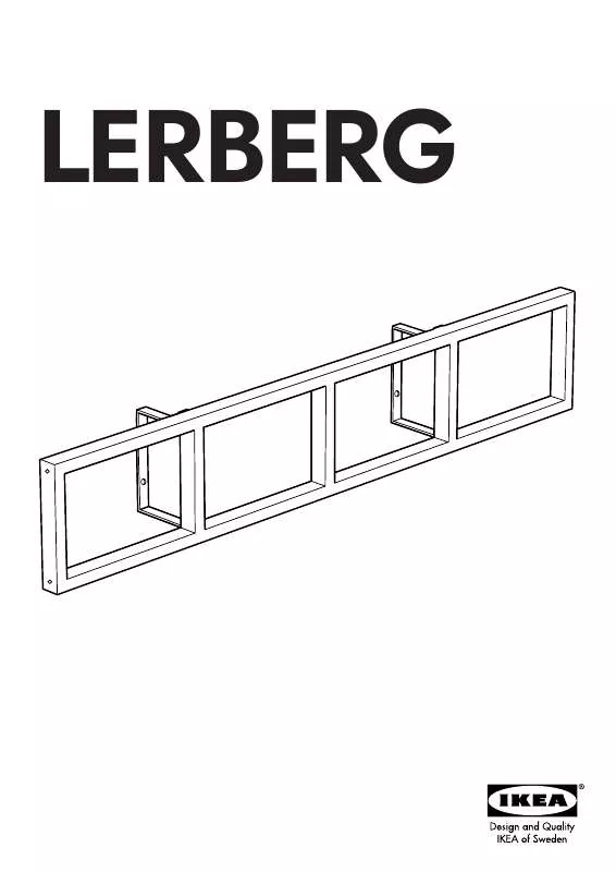 Mode d'emploi IKEA LERBERG CD/DVD SHELF