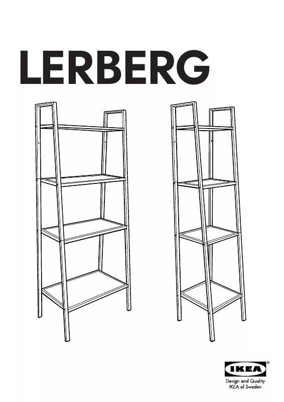 Mode d'emploi IKEA LERBERG SHELF UNIT 16X58