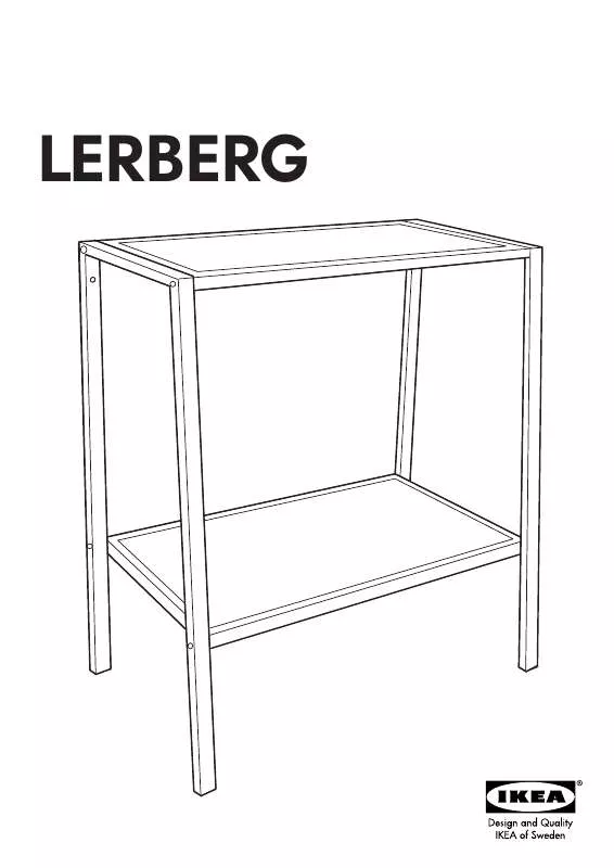 Mode d'emploi IKEA LERBERG SHELF UNIT 24X25