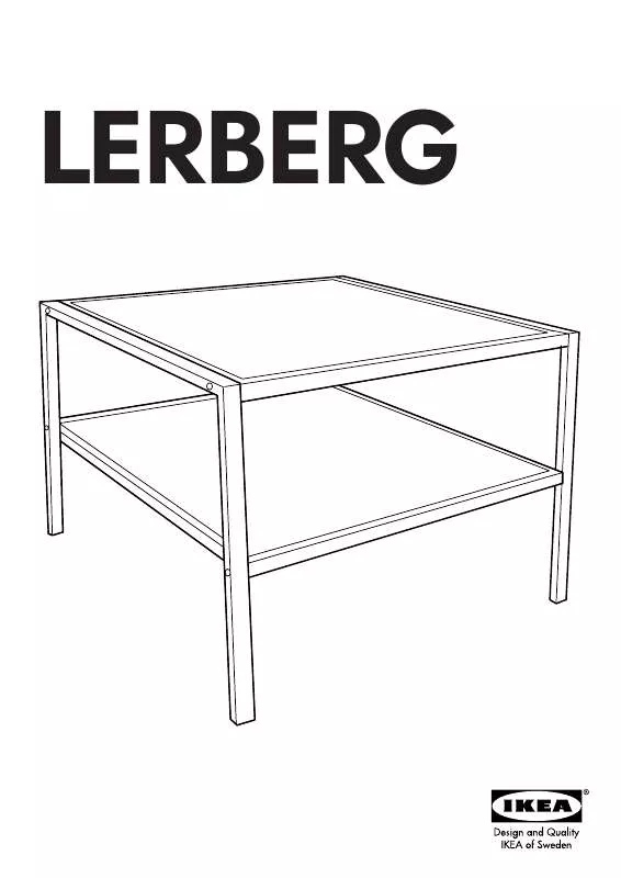 Mode d'emploi IKEA LERBERG TV BENCH/COFFEE TABLE 24X21