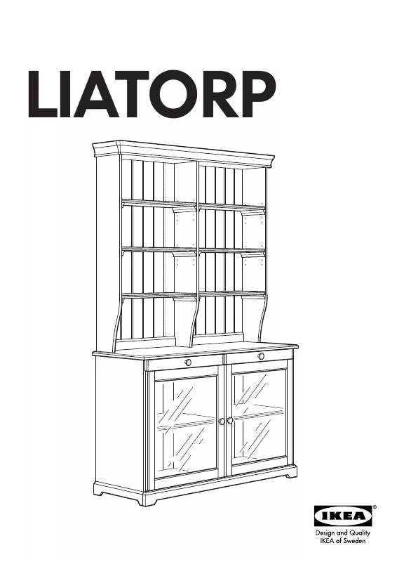 Mode d'emploi IKEA LIATORP BUFFET W/TOP CABINET 53X85