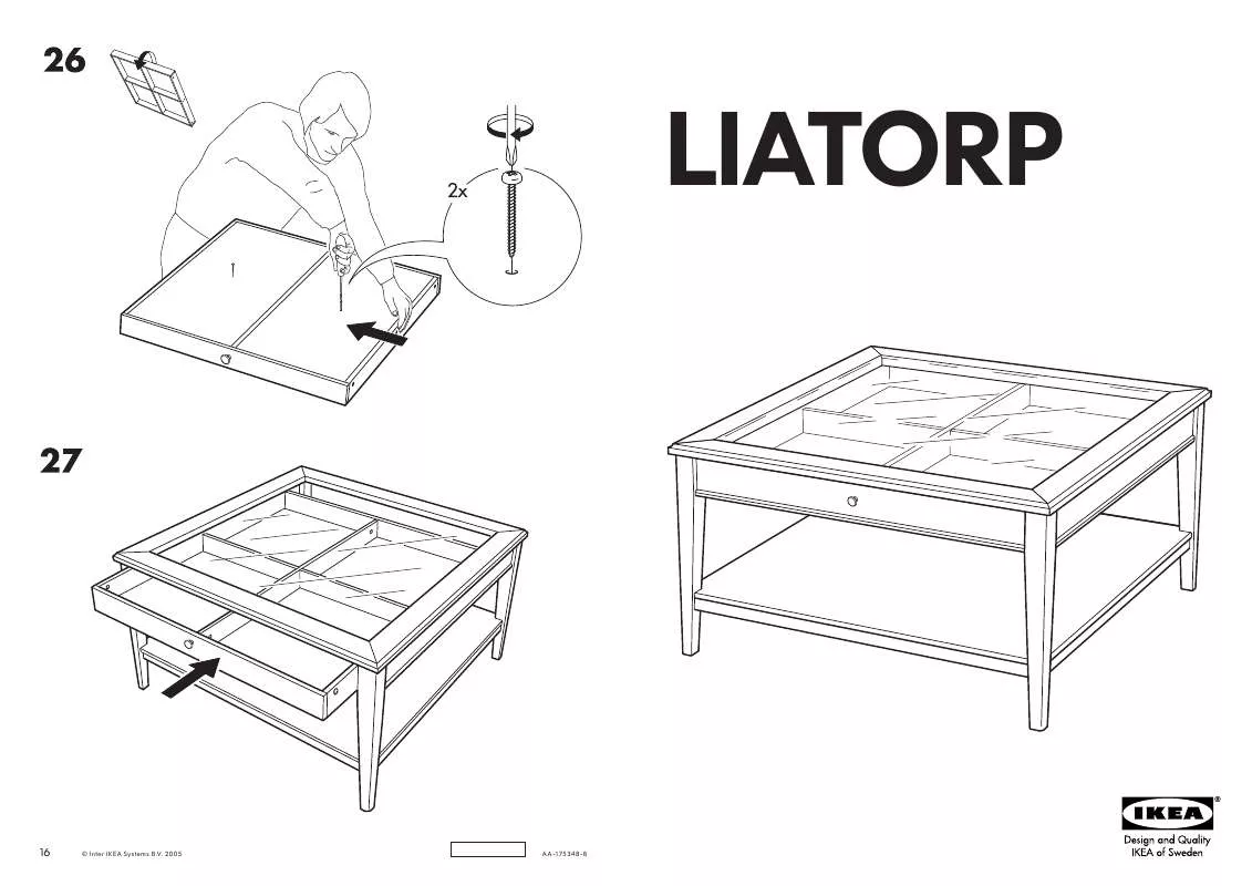 Mode d'emploi IKEA LIATORP COFFEE TABLE 37X37