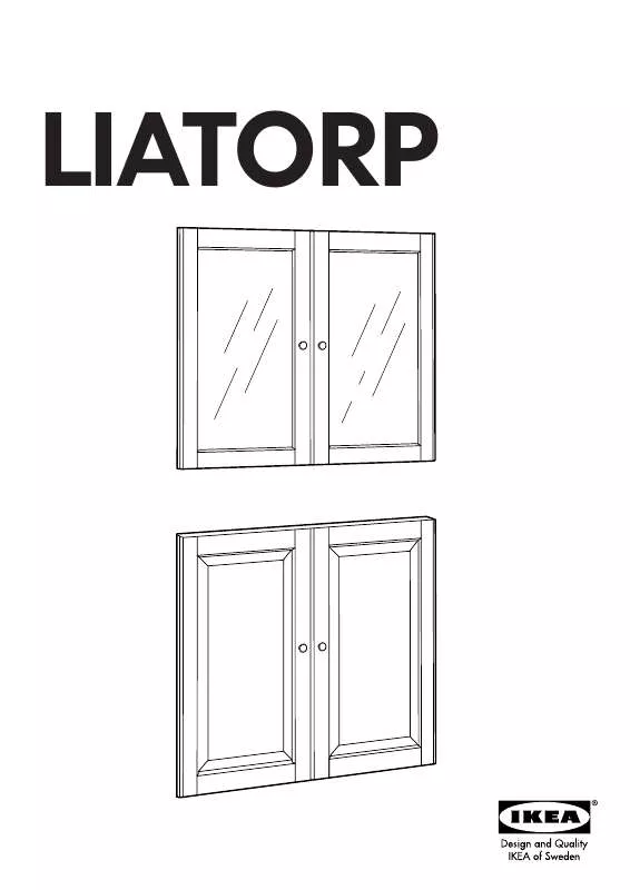 Mode d'emploi IKEA LIATORP GLASS DOOR PAIR 17X28