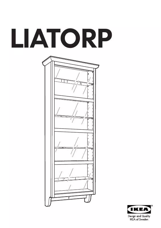 Mode d'emploi IKEA LIATORP GLASS-DOOR WALL CABINET 18X50