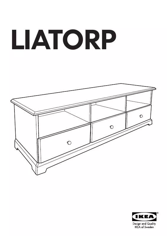 Mode d'emploi IKEA LIATORP TV UNIT 57 1/8X17 3/4
