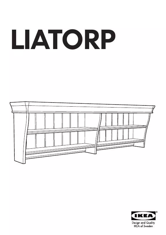 Mode d'emploi IKEA LIATORP WALL/BRIDGING SHELF 57X19