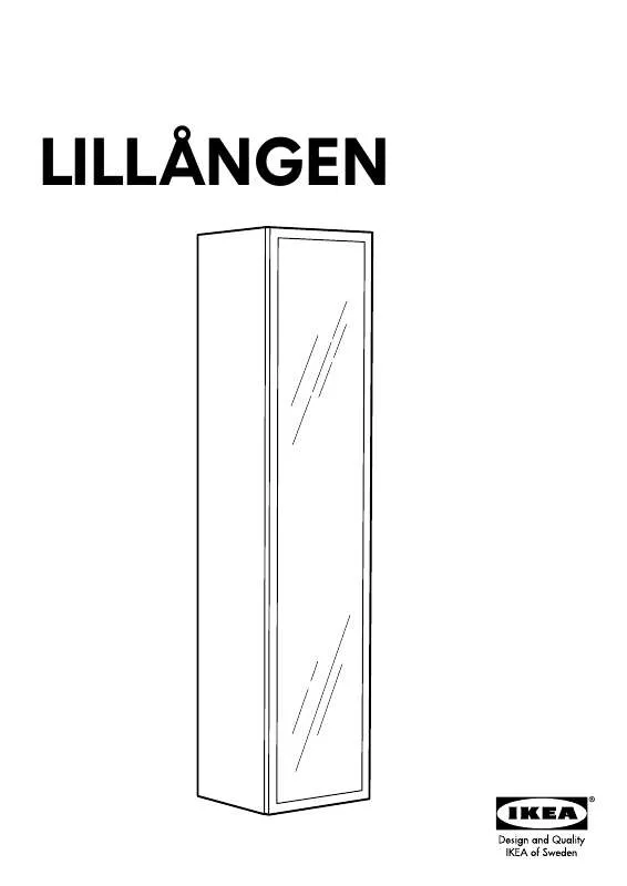 Mode d'emploi IKEA LILLAGEN HIGH CABINET W/ ALUMINUM DOOR