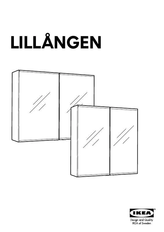 Mode d'emploi IKEA LILLAGEN MIRROR CABINET 23X8X25