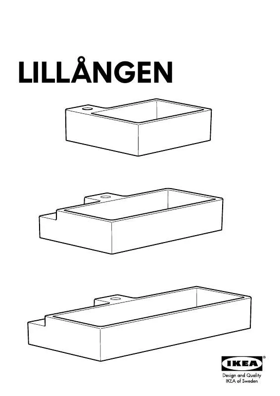 Mode d'emploi IKEA LILLAGEN SINGLE BOWL SINK