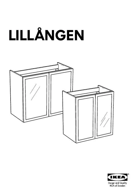 Mode d'emploi IKEA LILLAGEN SINK CABINET W/ 2 ALUMINUM DOORS 23X15X25