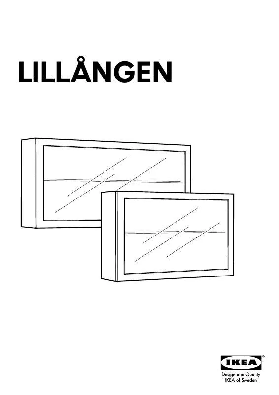 Mode d'emploi IKEA LILLAGEN WALL CABINET W/ 1 ALUMINUM DOOR