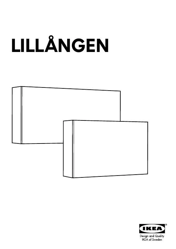 Mode d'emploi IKEA LILLAGEN WALL CABINET W/ 1 DOOR