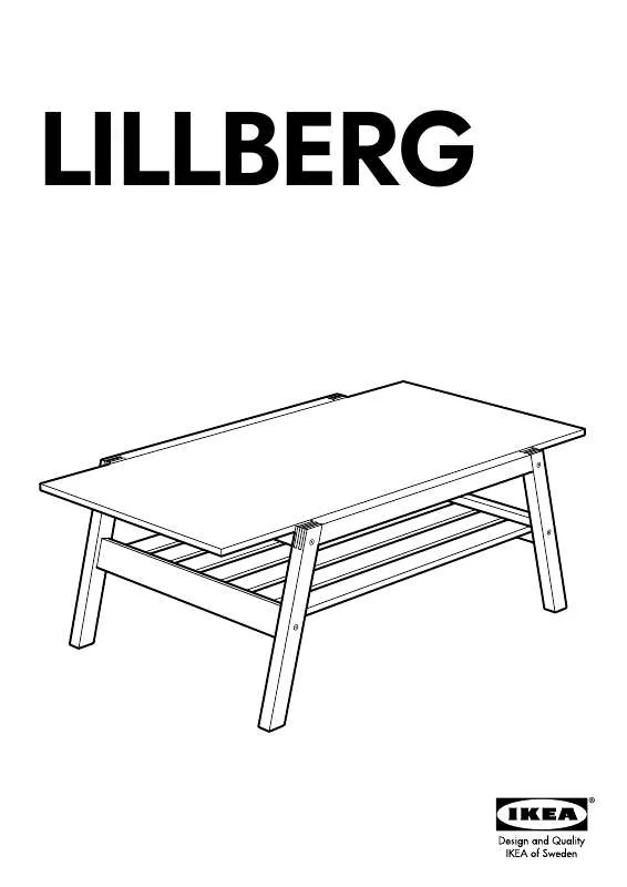 Mode d'emploi IKEA LILLBERG COFFEE TABLE