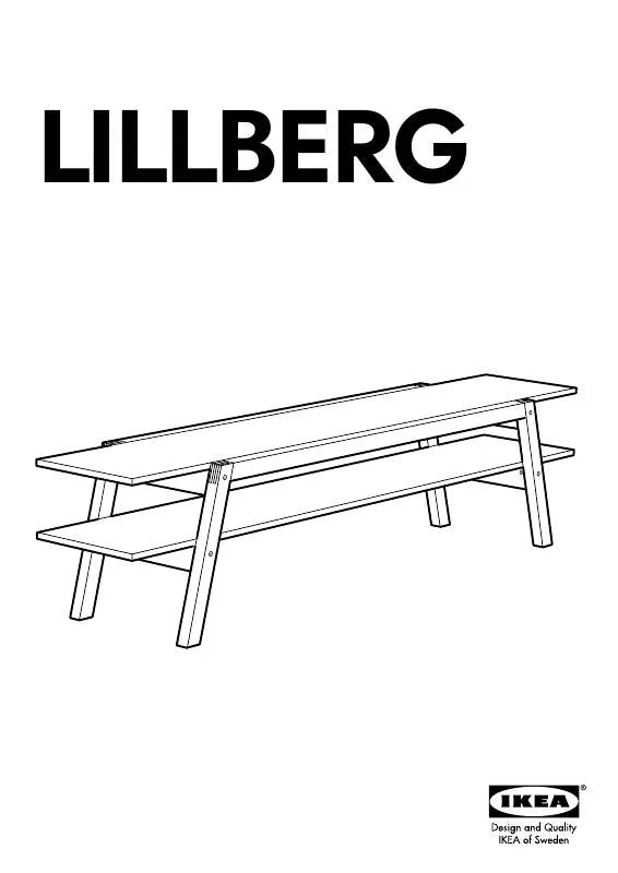 Mode d'emploi IKEA LILLBERG TV UNIT