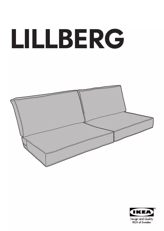 Mode d'emploi IKEA LILLEBERG SOFA BED COVER