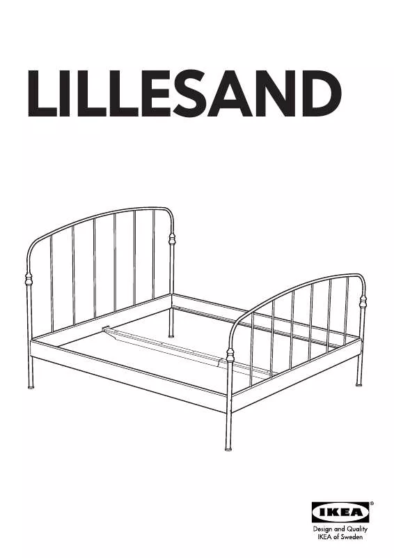 Mode d'emploi IKEA LILLESAND BED FRAME FULL, QUEEN & KING