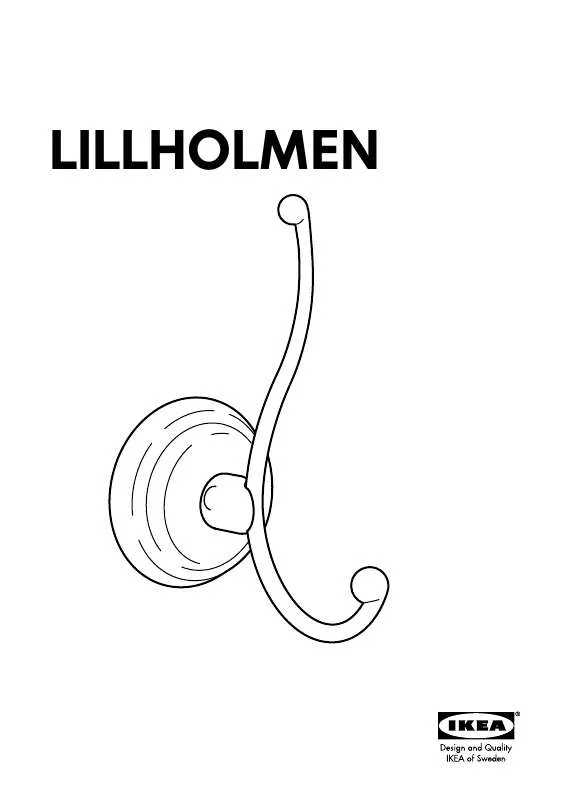 Mode d'emploi IKEA LILLHOLMEN HOOK 2PK