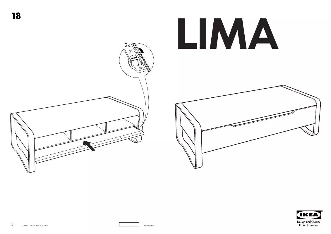 Mode d'emploi IKEA LIMA TV UNIT 59X23 5/8
