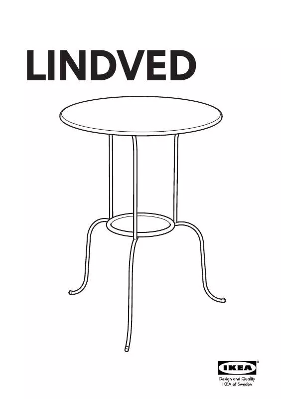 Mode d'emploi IKEA LINDVED SIDE TABLE 20X26 3/4