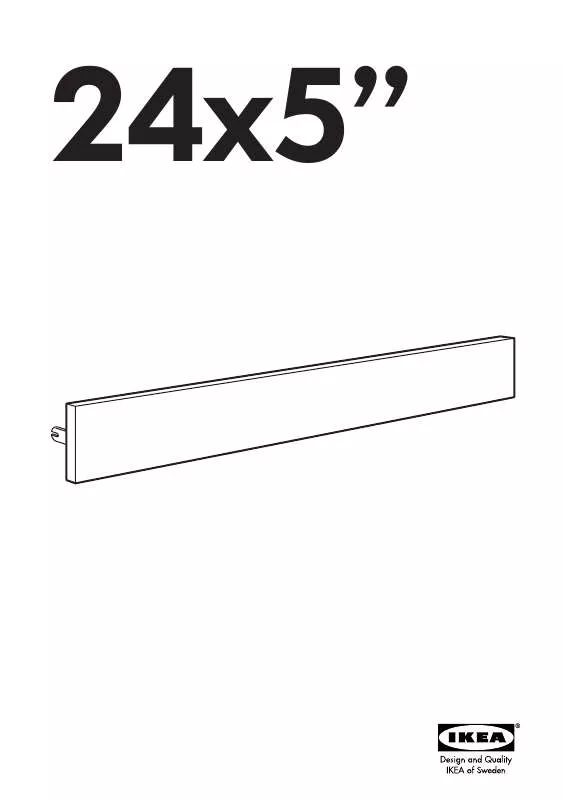 Mode d'emploi IKEA LINJÄR DRAWER FRONT 24X5