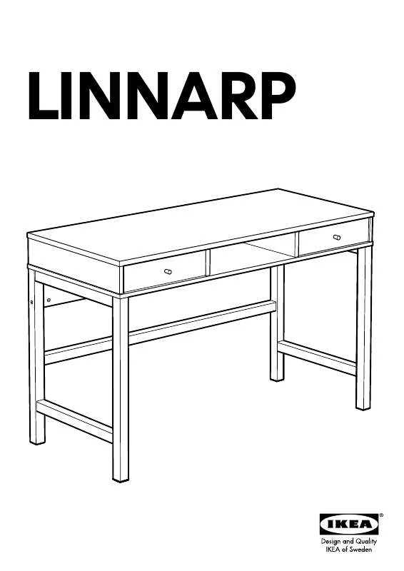 Mode d'emploi IKEA LINNARP DESK