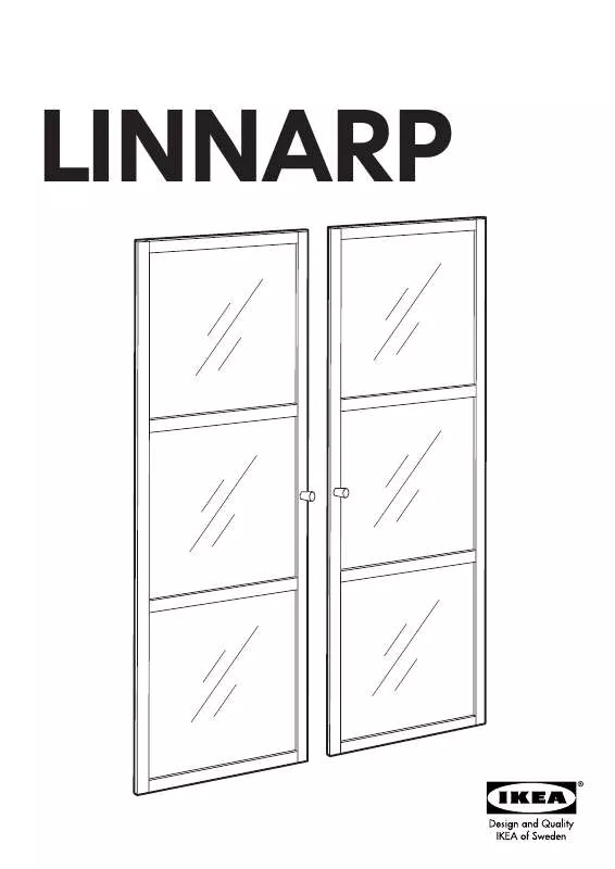 Mode d'emploi IKEA LINNARP GLASS DOOR 45X70 2PK
