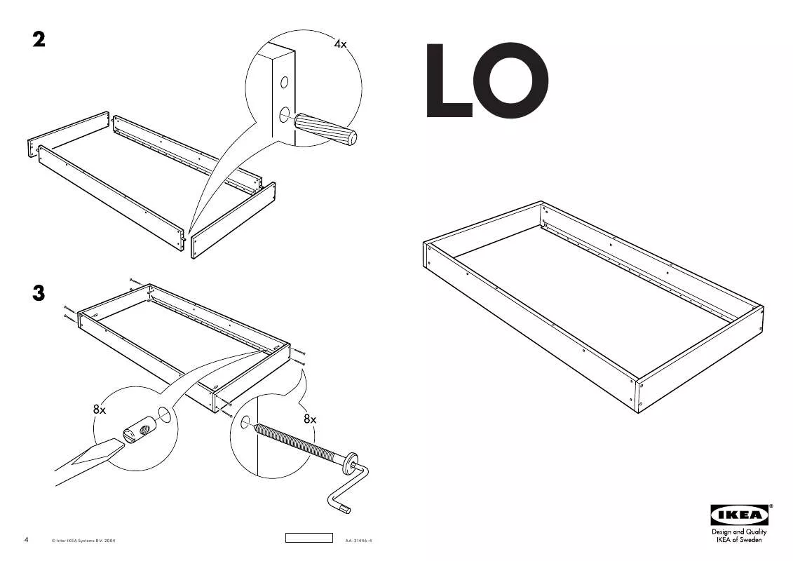 Mode d'emploi IKEA LO BUNK BED FRAME TWIN