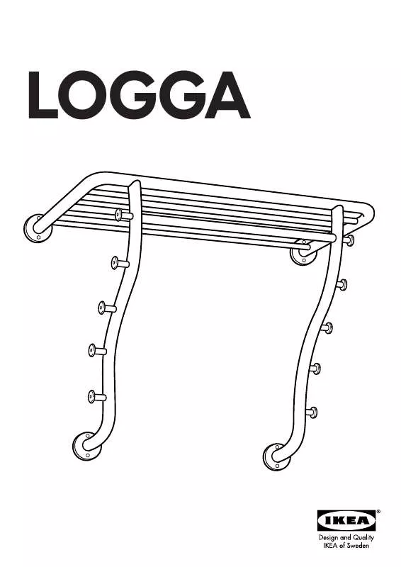 Mode d'emploi IKEA LOGGA HAT RACK 37