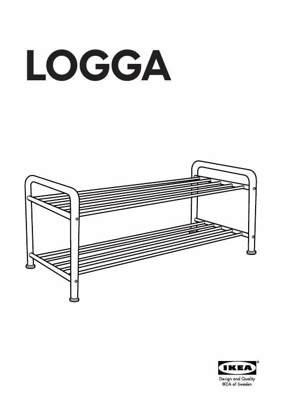 Mode d'emploi IKEA LOGGA SHOE RACK 37