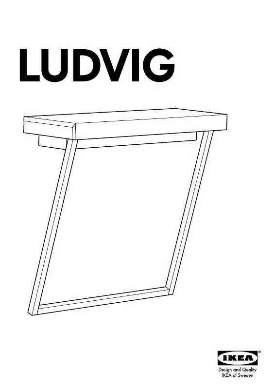 Mode d'emploi IKEA LUDVIG LAPTOP SHELF & CHARGING STATION