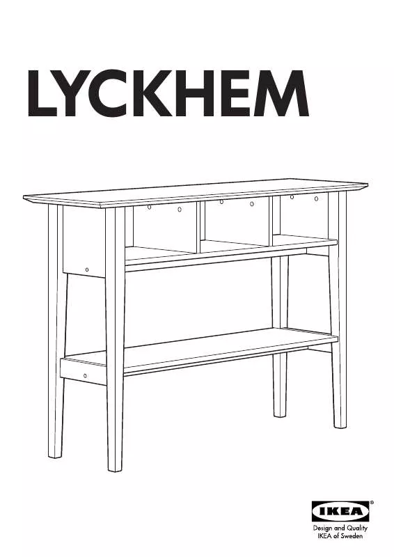 Mode d'emploi IKEA LYCKHEM OCCATIONAL TABLE