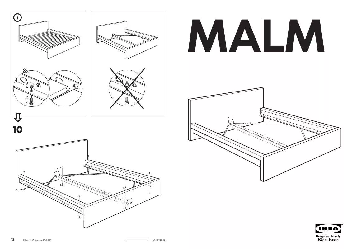 Mode d'emploi IKEA MALM BED FRAME FULL/DOUBLE