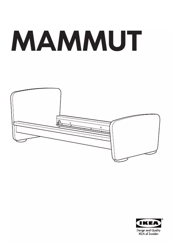 Mode d'emploi IKEA MAMMUT BED FRAME 27 1/2X63