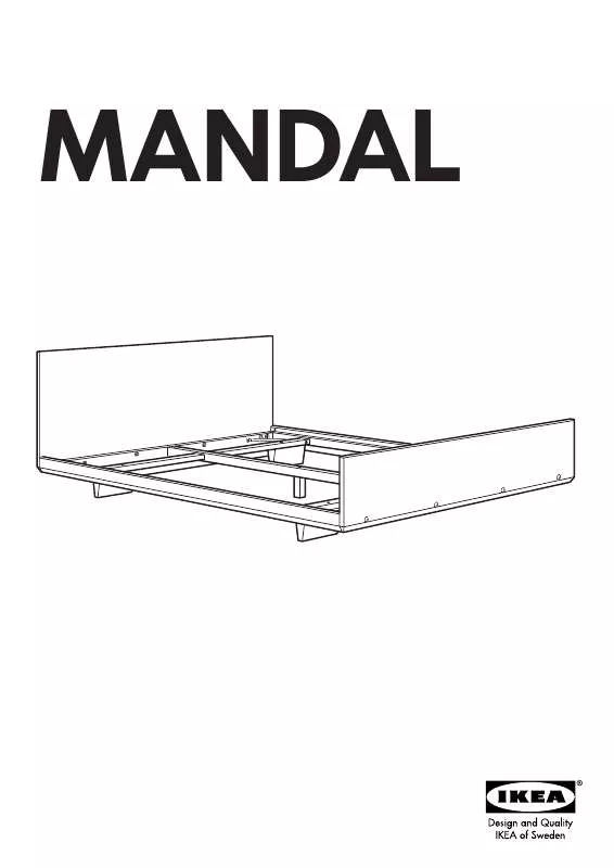 Mode d'emploi IKEA MANDAL BED FRAME FULL/DOUBLE