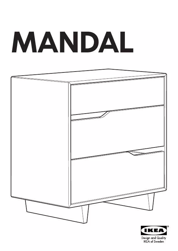 Mode d'emploi IKEA MANDAL CHEST W/ 3DRAWERS 31X31