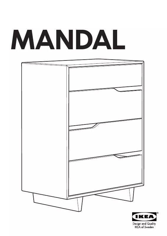 Mode d'emploi IKEA MANDAL CHEST W/ 4DRAWERS 31X41