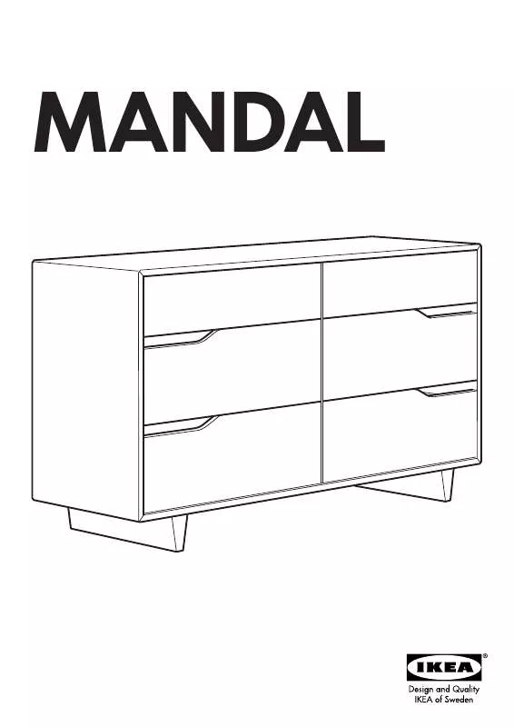 Mode d'emploi IKEA MANDAL CHEST W/ 6DRAWERS 55X31