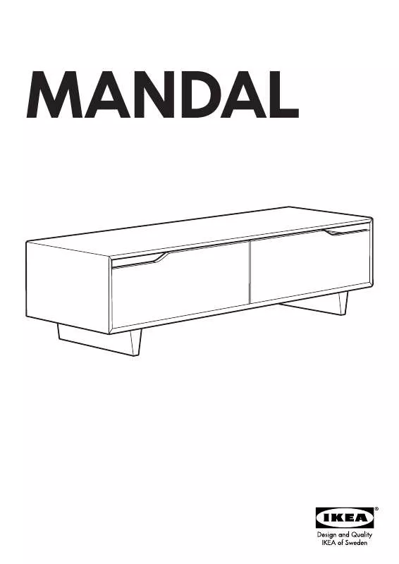 Mode d'emploi IKEA MANDAL STORAGE UNIT 55X19X15