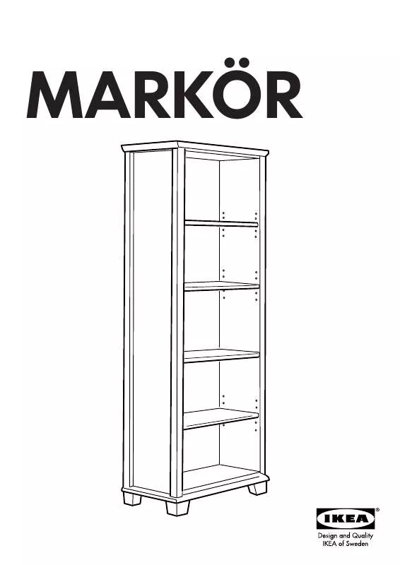 Mode d'emploi IKEA MARKÖR BOOKCASE 19 5/8X75 5/8
